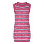 Marc Ellis Abito Giromanica Bicolore con Fantasia A Righe per Bambina JMJDR01203 FUXIA MARC ELLIS 