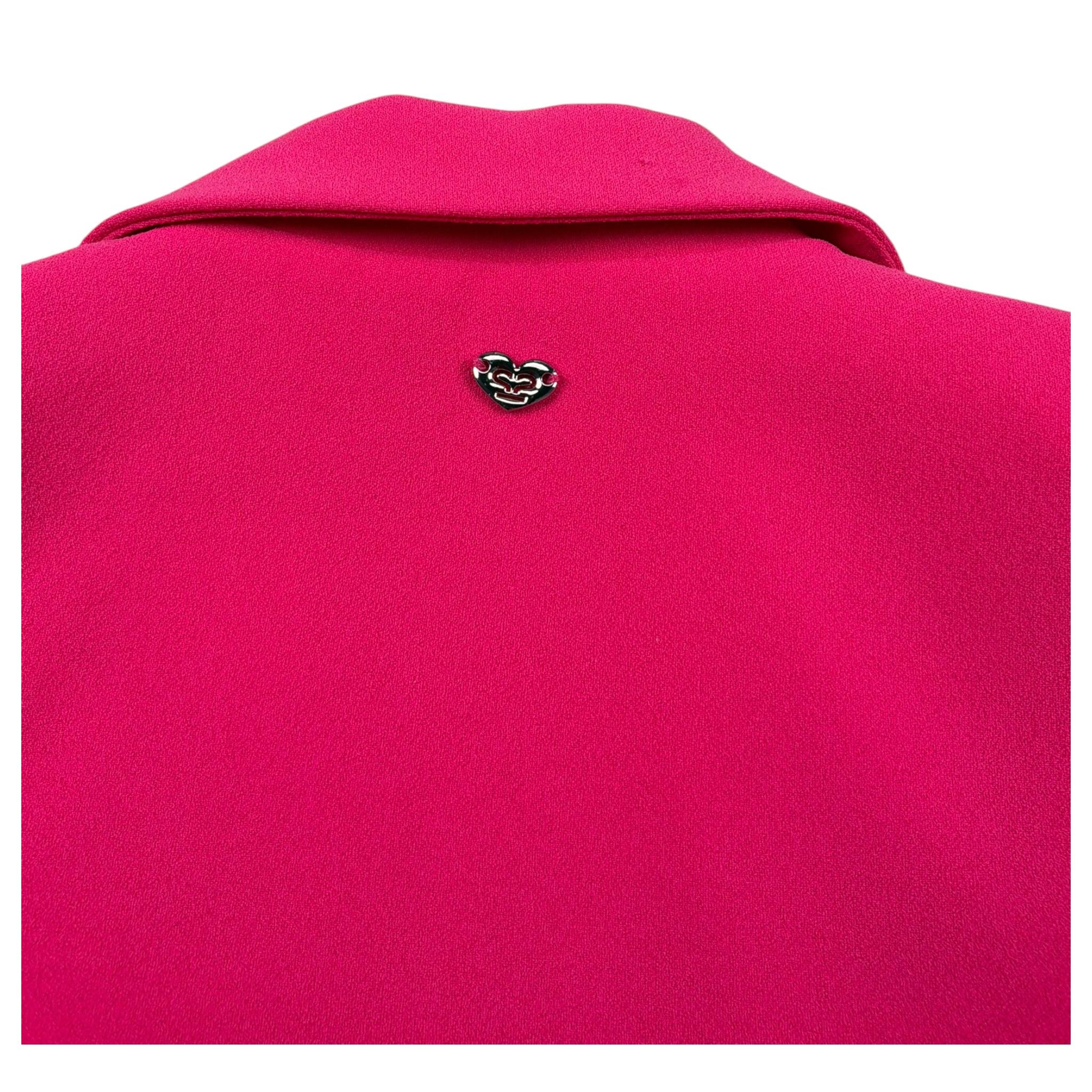 Sarabanda Giacca Tinta Unita Modello Crop per Bambina 8368 FUXIA SARABANDA 