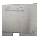 BARCELLINO set 3pz tinta unita con ricami Bianco per Neonato 1273AII BIANCO BARCELLINO 