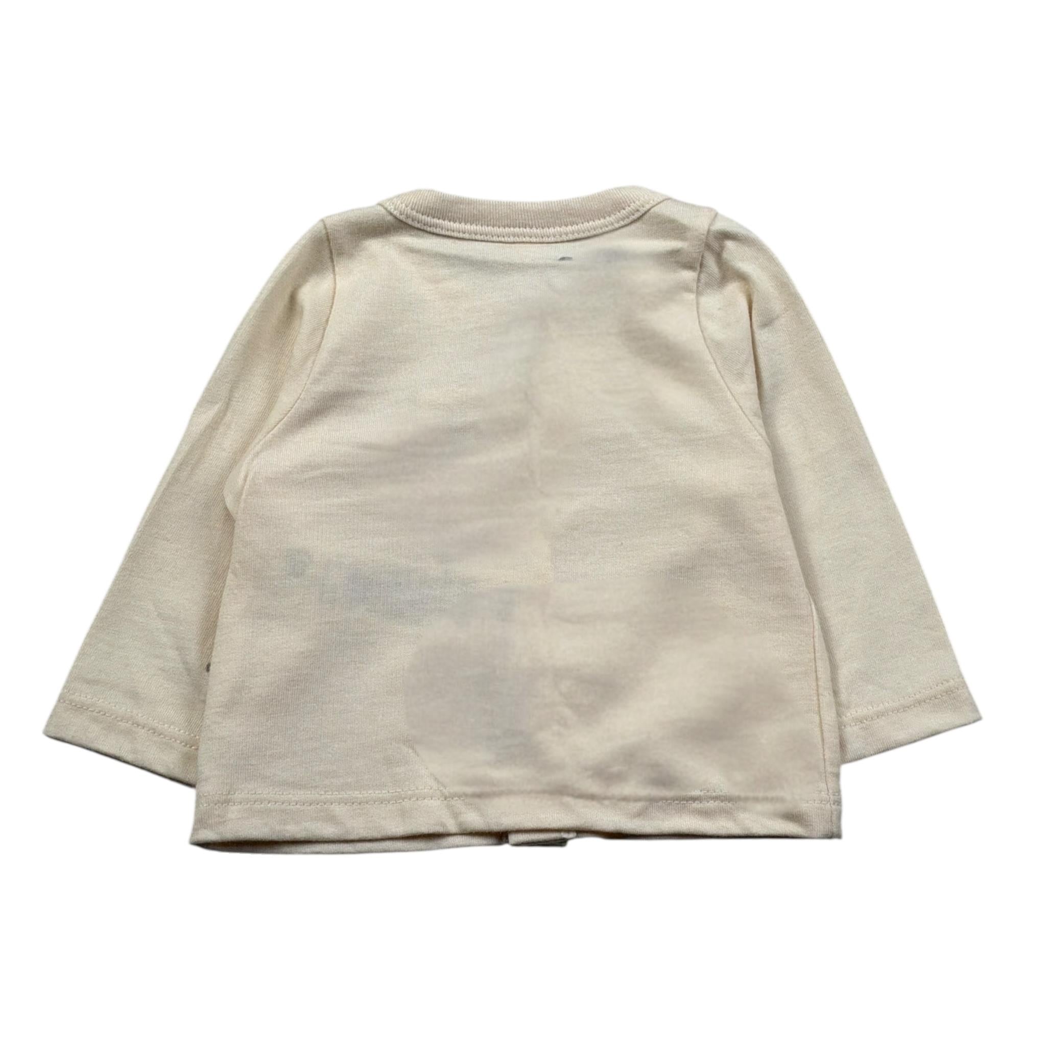 Petit Bateau Cardigan tinta unita Rosa per Neonata A09MM01460 ROSA PETIT BATEAU 