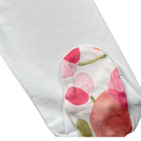 Lalalu' Completo 2 Pezzi Shirt-Ghettina Tinta Unita con Stampa per Neonata CPL017P BIANCO LALALU' 