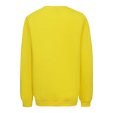 Disclaimer Felpa Chiusa Girocollo Tinta Unita con Logo per Bambino 25EDK58430X GIALLO DISCLAIMER 
