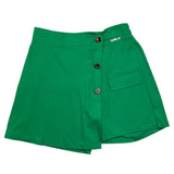 Gaelle Short Tinta Unita Con Elastico In Vita Verde Per Bambina