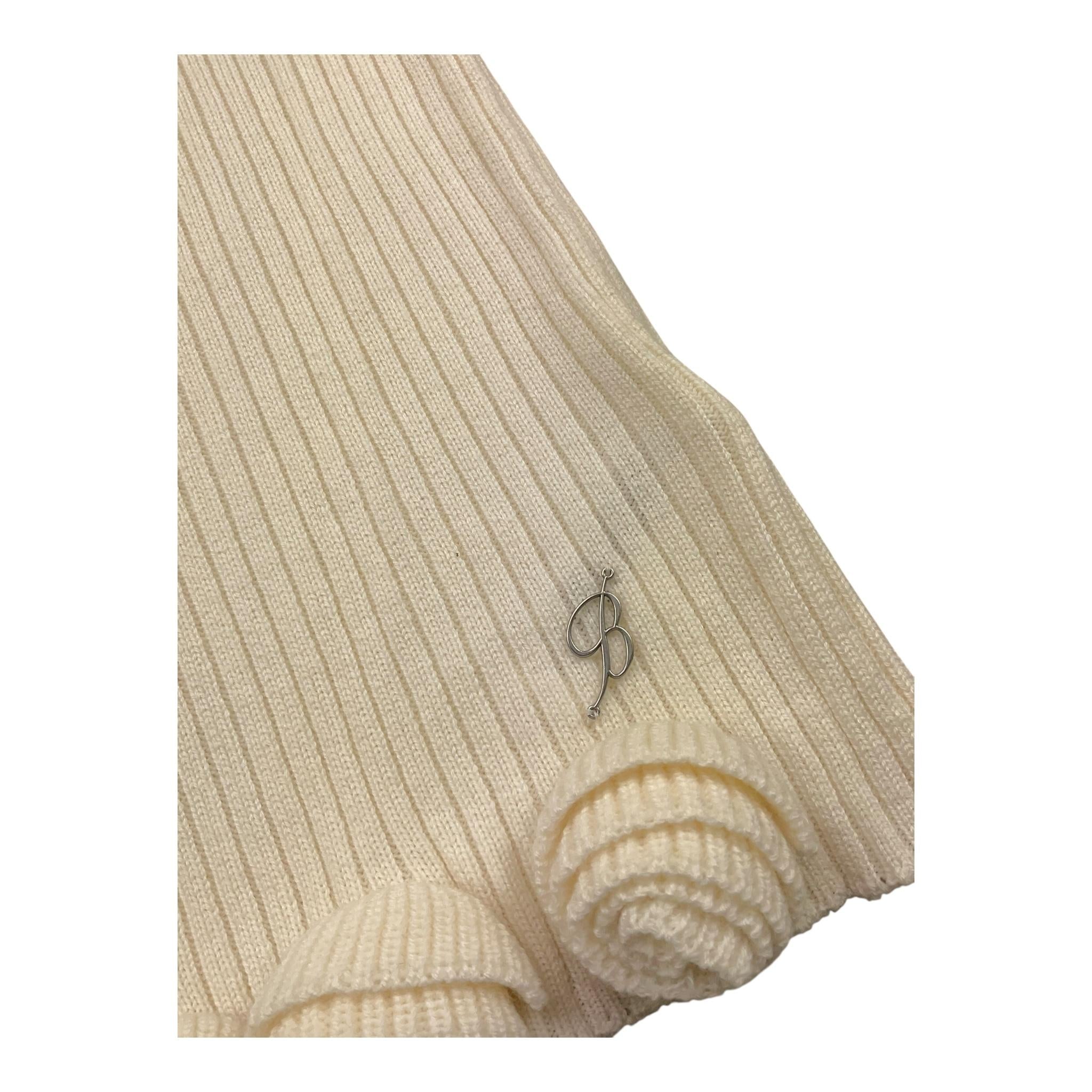 MISS BLUMARINE gonna tinta unita in maglia Panna per Bambina IF3065MA51L PANNA MISS BLUMARINE 