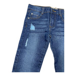 EMC jeans tint unita cn strappi e girovita regolabile Blu per Bambina BZ7110 BLU EMC 