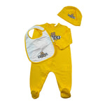 Moschino Set Tutina-Bavetta-Cappello per Neonato MOY03I GIALLO MOSCHINO 