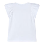 Mayoral T-Shirt Tinta Unita con Stampa per Bambina 3002 BIANCO MAYORAL 