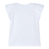 Mayoral T-Shirt Tinta Unita con Stampa per Bambina 3002 BIANCO MAYORAL 