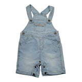 I Do Salopette In Denim Tinta Unita per Neonato 4B177 AZZURRO I DO 