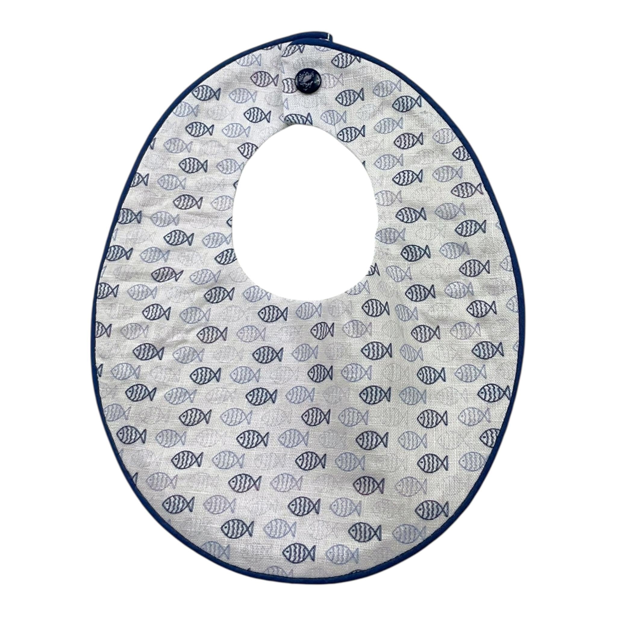 Ninnaoh Bavetta Tinta Unita con Stampa per Neonato E21292 BIANCO NINNAOH 