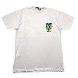 Berna T-Shirt Girocollo Tinta Unita Con Stampa In Contrasto Bianco Per Bambino