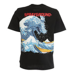 Sprayground T-Shirt Girocollo Tinta Unita con Stampa per Bambino SPY263BLK NERO SPRAYGROUND 