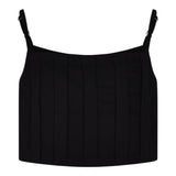 Marc Ellis Top Tinta Unita Bretelline per Bambina JMJTP01255X NERO MARC ELLIS 