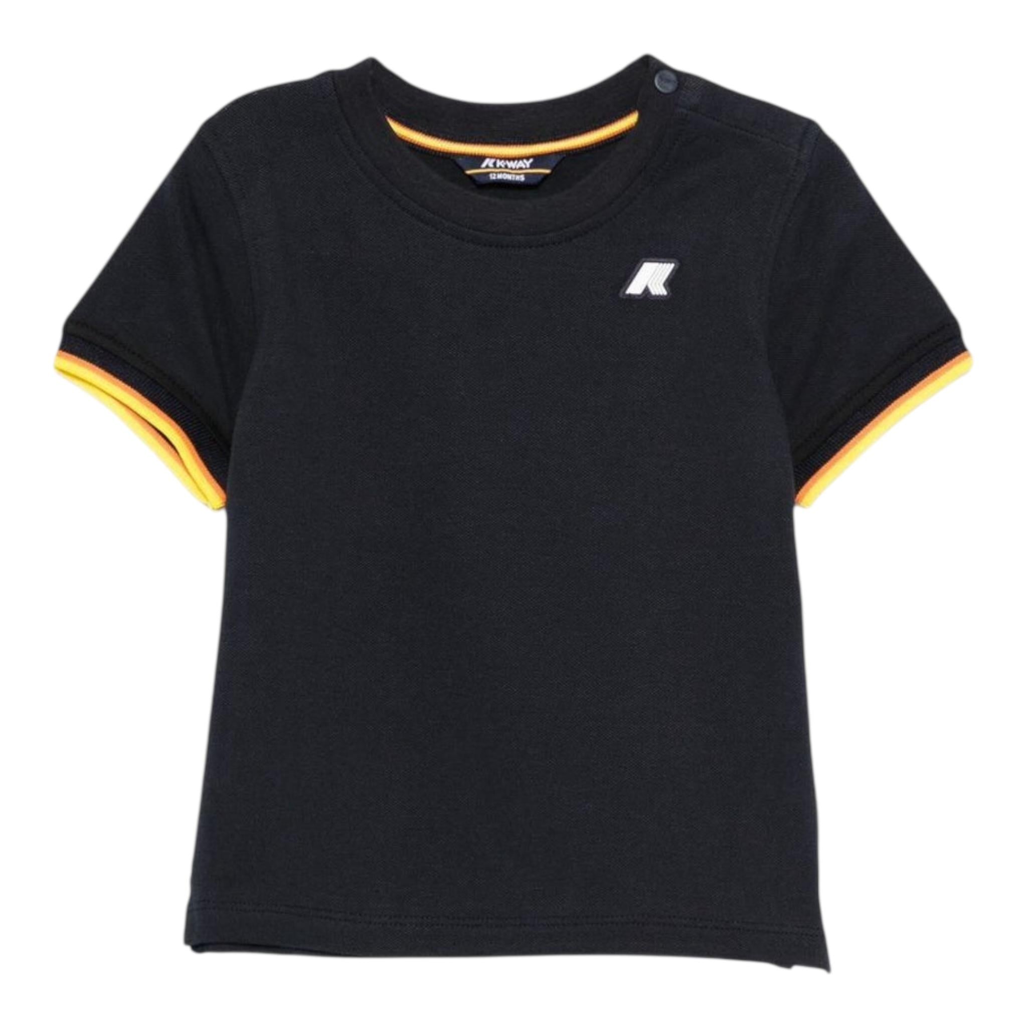 K-Way T-Shirt Girocollo Tinta Unita per Neonato K71375WXX BLU K-WAY 