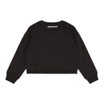 PATRIZIA PEPE felpa chiusa girocollo tinta unita con brillantini Nero per Bambina 7M0833XX NERO PATRIZIA PEPE 