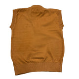 TRUSSARDI gilet tinta unita scollo a v Cammello per Neonato TIA25027 CAMMELLO TRUSSARDI 