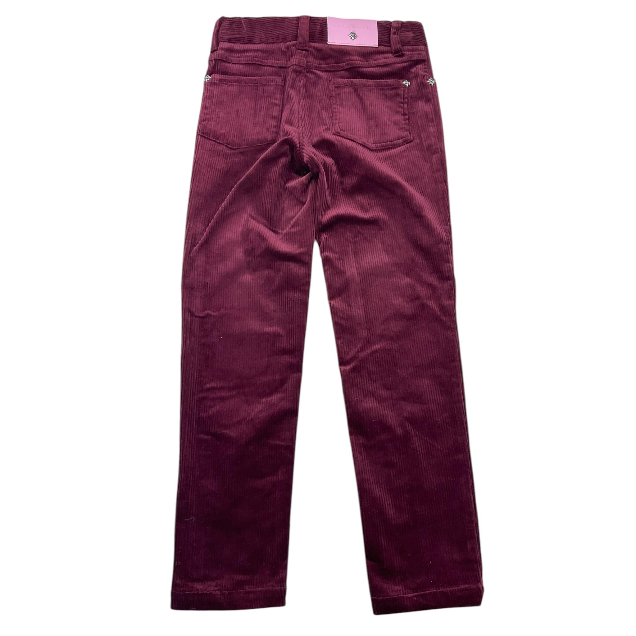 JOHN RICHMOND pantalone tinta unita in velluto Bordeaux per Bambina RGA25121PA BORDEAUX JOHN RICHMOND 