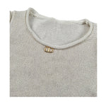 Twinset Top Tinta Unita Giromanica per Bambina 251GJ3431X PANNA TWINSET 