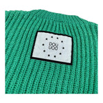 Dou Dou Maglia Tinta Unita con Logo Retro per Bambina DW9P10XX VERDE DOU DOU 