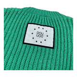 Dou Dou Maglia Tinta Unita con Logo Retro per Bambina DW9P10XX VERDE DOU DOU 