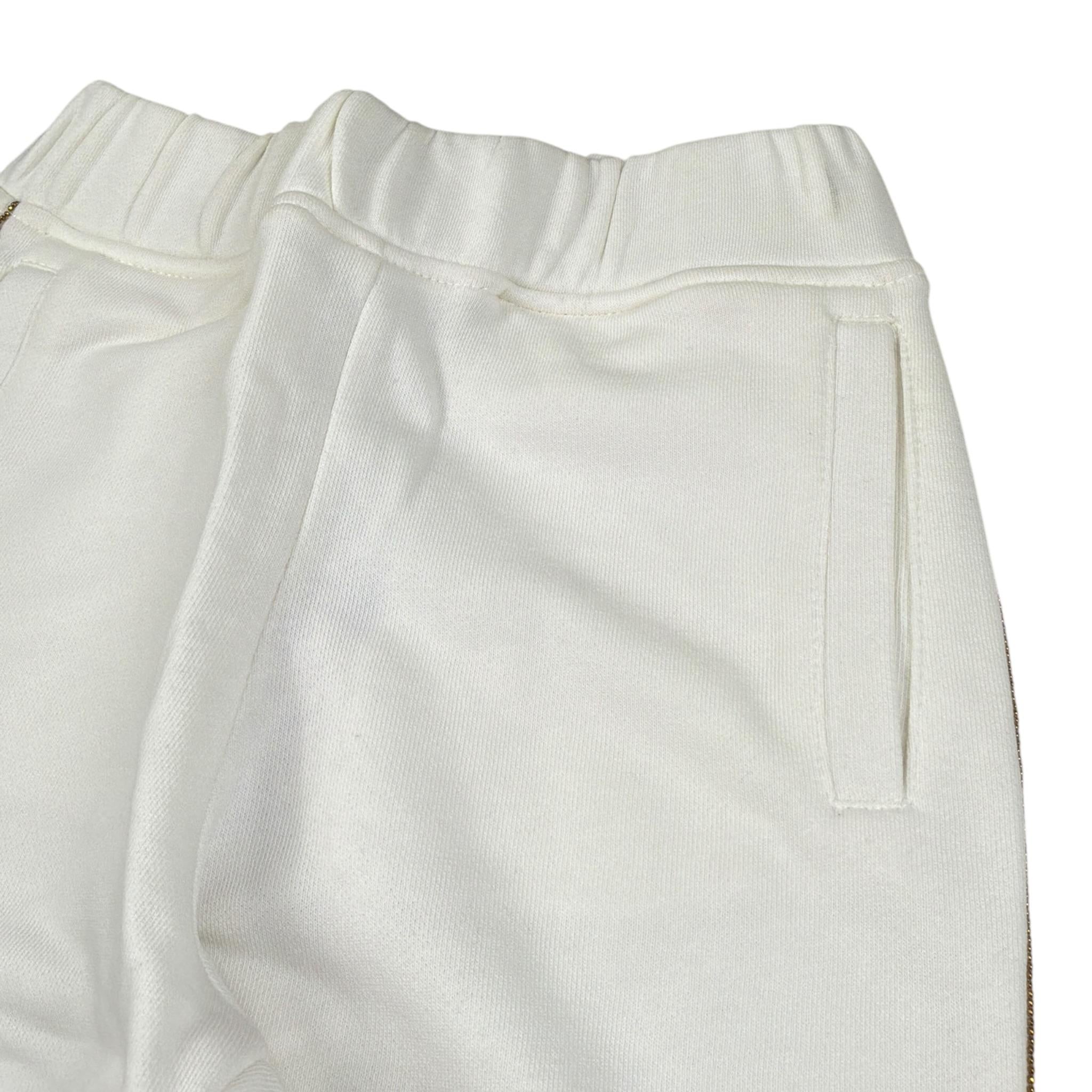 Jijil Pantalone Tuta tinta unita Modello A Zampa Bianco per Bambina JJE23PA036 BIANCO JIJIL 