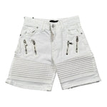 Do Not Conform Bermuda In Denim Tinta Unita con Girovita Regolabile per Bambino TAN007 BIANCO DO NOT CONFORM 