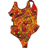 4Giveness Costume Intero Stampa Fantaisa Arancione Per Bambina