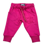 John Richmond Pantalone Tuta Tinta Unita con Logo per Neonata RIP26033PAA FUXIA JOHN RICHMOND 