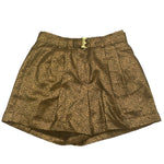BALMAIN short tinta unita con cintura Oro per Bambina BT6C09 ORO BALMAIN 