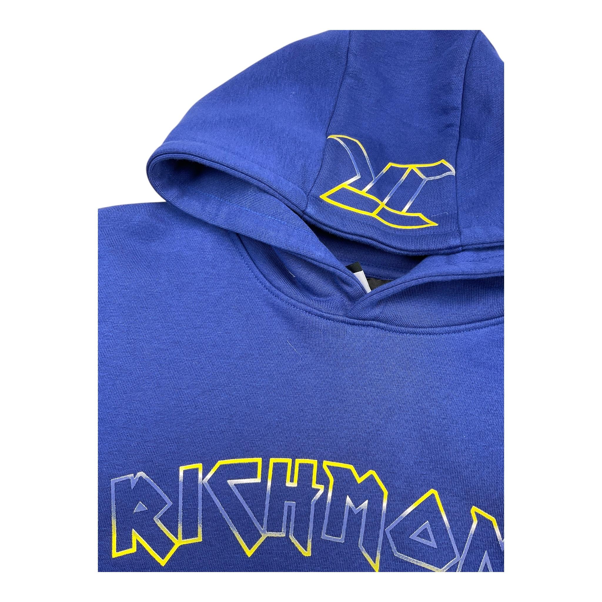 JOHN RICHMOND felpa chiusa con cappuccio tinta unita con stampa Blu per Bambino BA25183FE BLU JOHN RICHMOND 