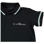 John Richmond Polo Mezza Manica Tinta Unita per Neonato RIP26010PO NERO JOHN RICHMOND 