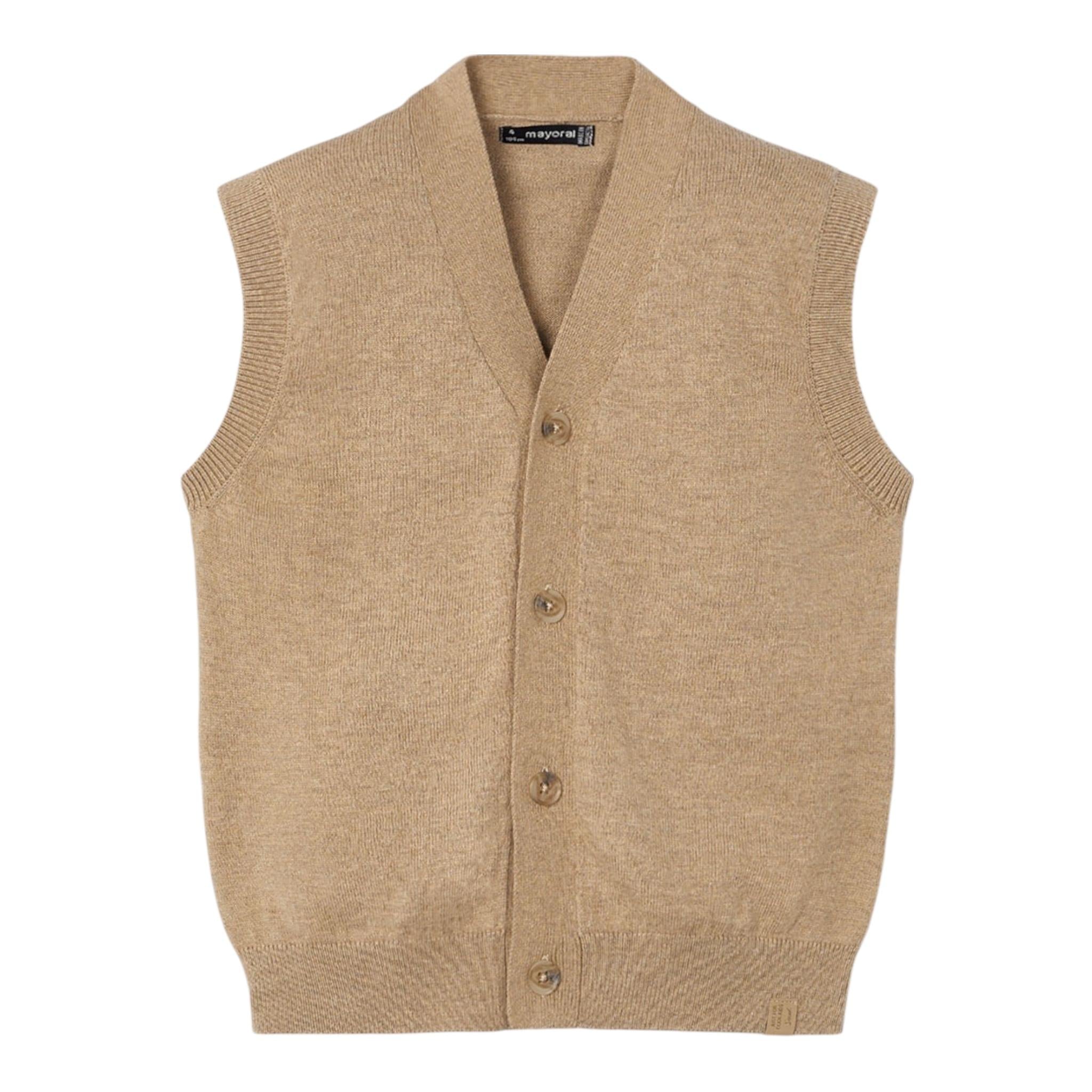 MAYORAL gilet tinta unita con bottoni Sabbia per Neonato 4345X SABBIA MAYORAL 