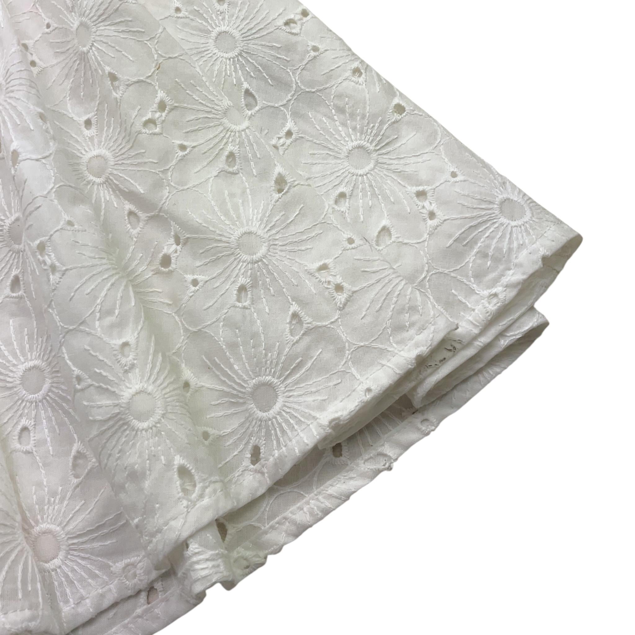 Kocca Abito Giromanica Tinta Unita con Ricami per Bambina P23JAB9316AAUN0000 BIANCO Kocca 