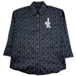 John Richmond Camicia Manica Lunga Tinta Unita per Bambino RGP26055CA NERO JOHN RICHMOND 