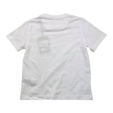 Dan John T-Shirt Tinta Unita Girocollo Con Stampa Bianco Per Bambino