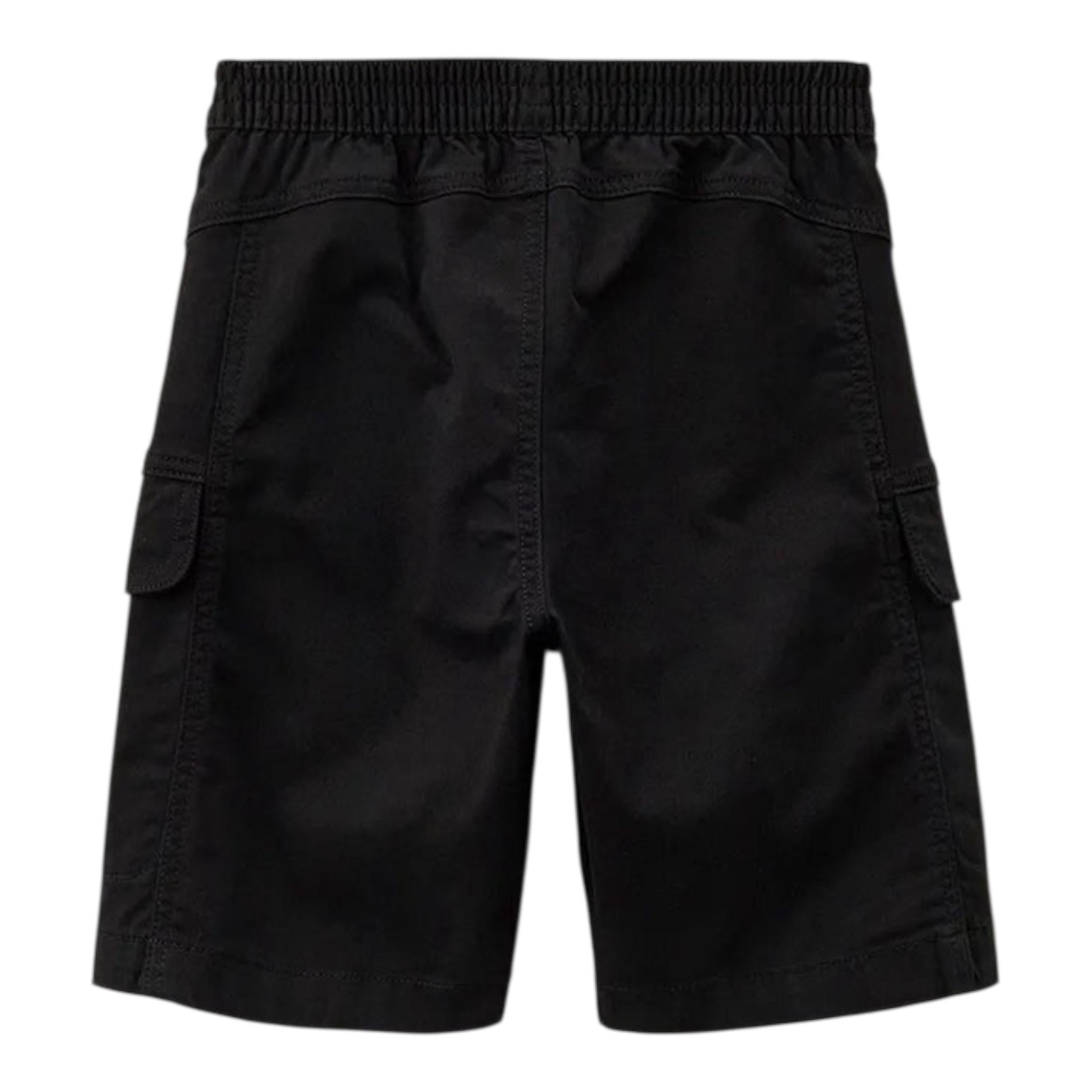 Calvin Klein Bermuda Tinta Unita con Stampa per Bambino IB0IB02057 NERO CALVIN KLEIN 