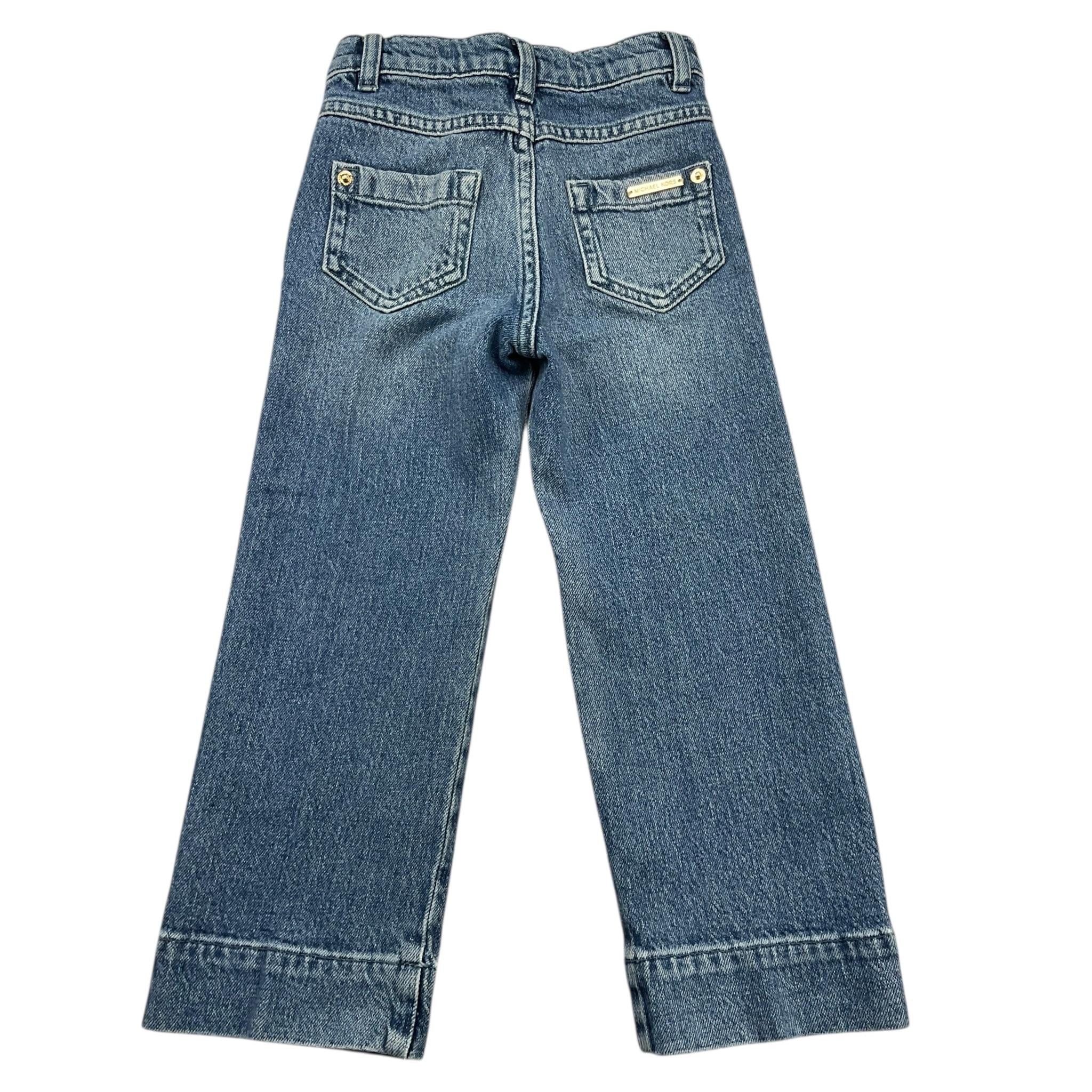MICHAEL KORS jeans tinta unita modello palazzo Blu per Bambina R14165 BLU MICHAEL KORS 