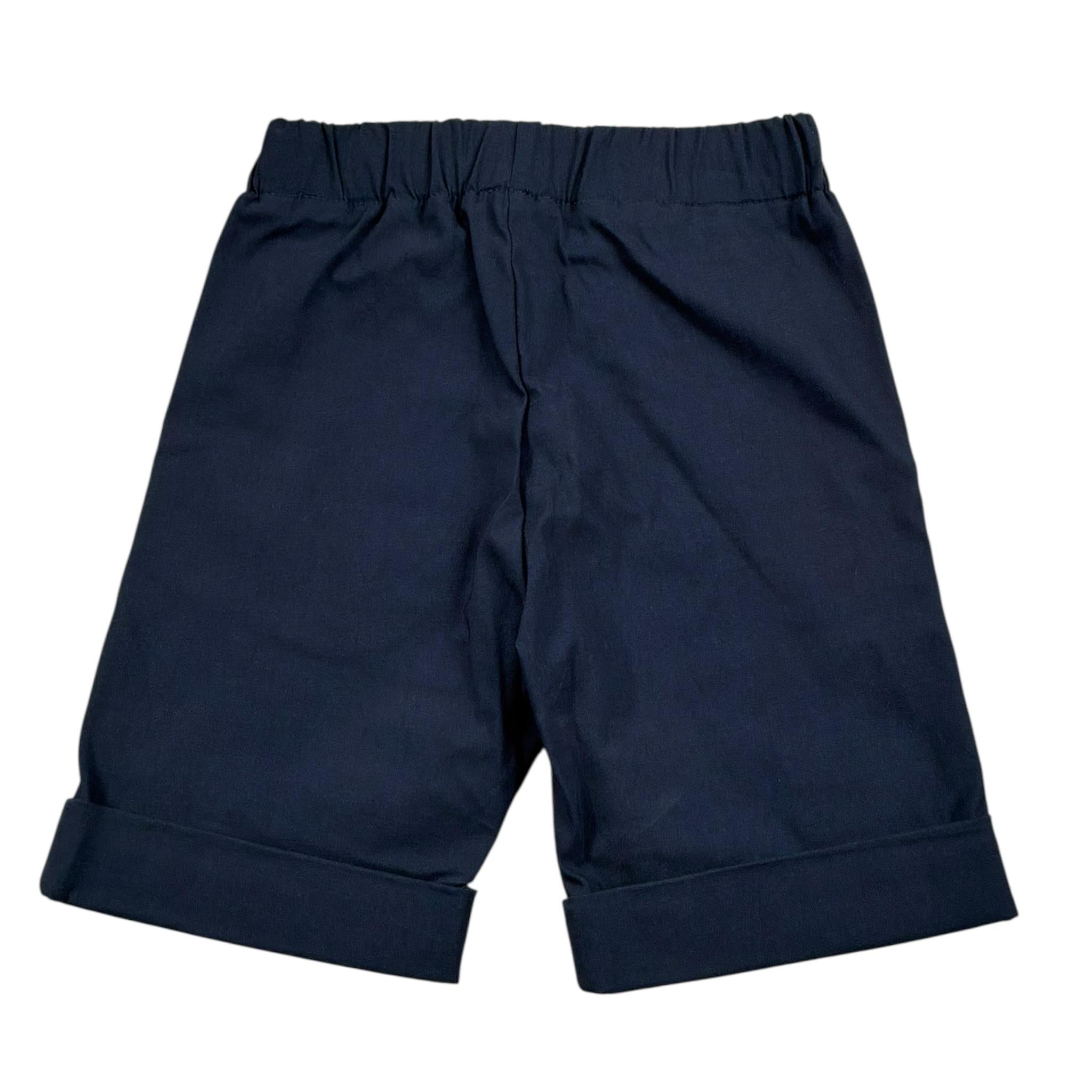 Lalalu' Bermuda Tinta Unita con Elastico In Vita per Bambino BML360MB BLU LALALU' 