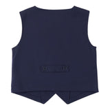 Sarabanda Gilet Tinta Unita Con Bottoni Blu Per Bambino