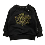 JOHN RICHMOND felpa girocollo tinta unita con stampa Nero per Neonata RIA25072FE NERO JOHN RICHMOND 