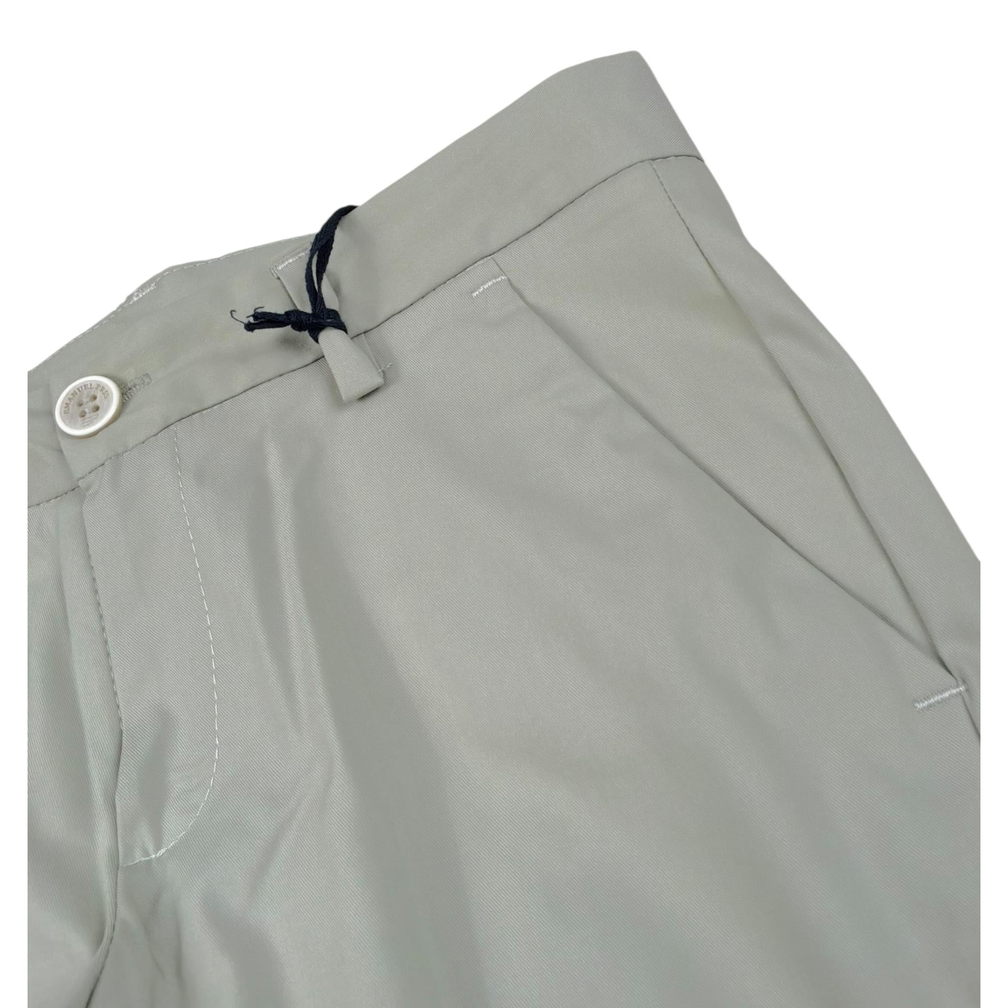 Emanuel Pris Bermuda Tinta Unita con Girovita Regolabile per Bambino EBM5112R VERDE EMANUEL PRIS 