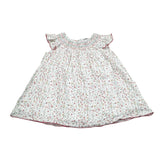 Babidu Abito Tinta Unita con Stampa per Bambina 90406J BIANCO BABIDU 