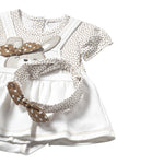 Mayoral Pagliaccetto Mezza Manica con Fascia Capelli per Neonata 1658X BIANCO MAYORAL 