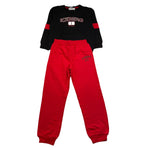 ICEBERG completo 2pz bicolore felpa-pantalone Rosso/nero per Bambino CFICE5304NBJ ROSSO/NERO ICEBERG 