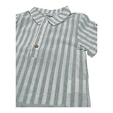 Babidu Completo 2 Pezzi Camicia-Bermuda per Bambino 40409 BIANCO/VERDE BABIDU 