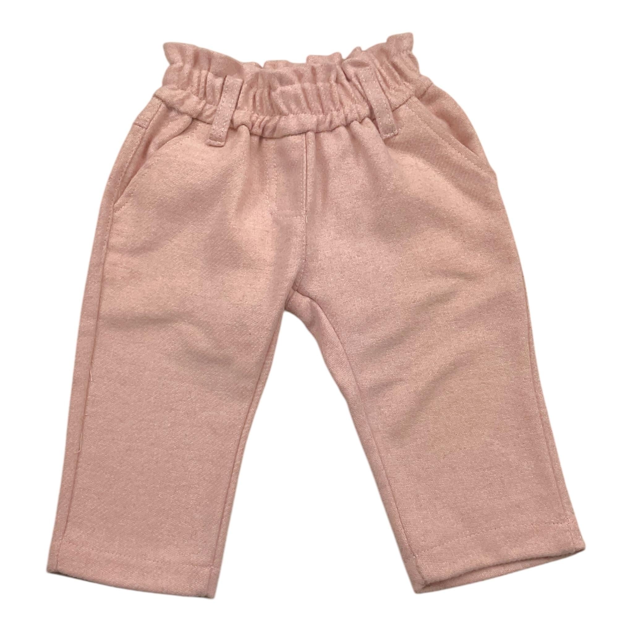 M+E' pantalone tinta unita con elastico in vita Rosa per Bambina UE1141 ROSA M+E' 