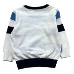 Trussardi Maglia Girocollo Fantasia A Righe per Neonato TIP26029MA BIANCO TRUSSARDI 