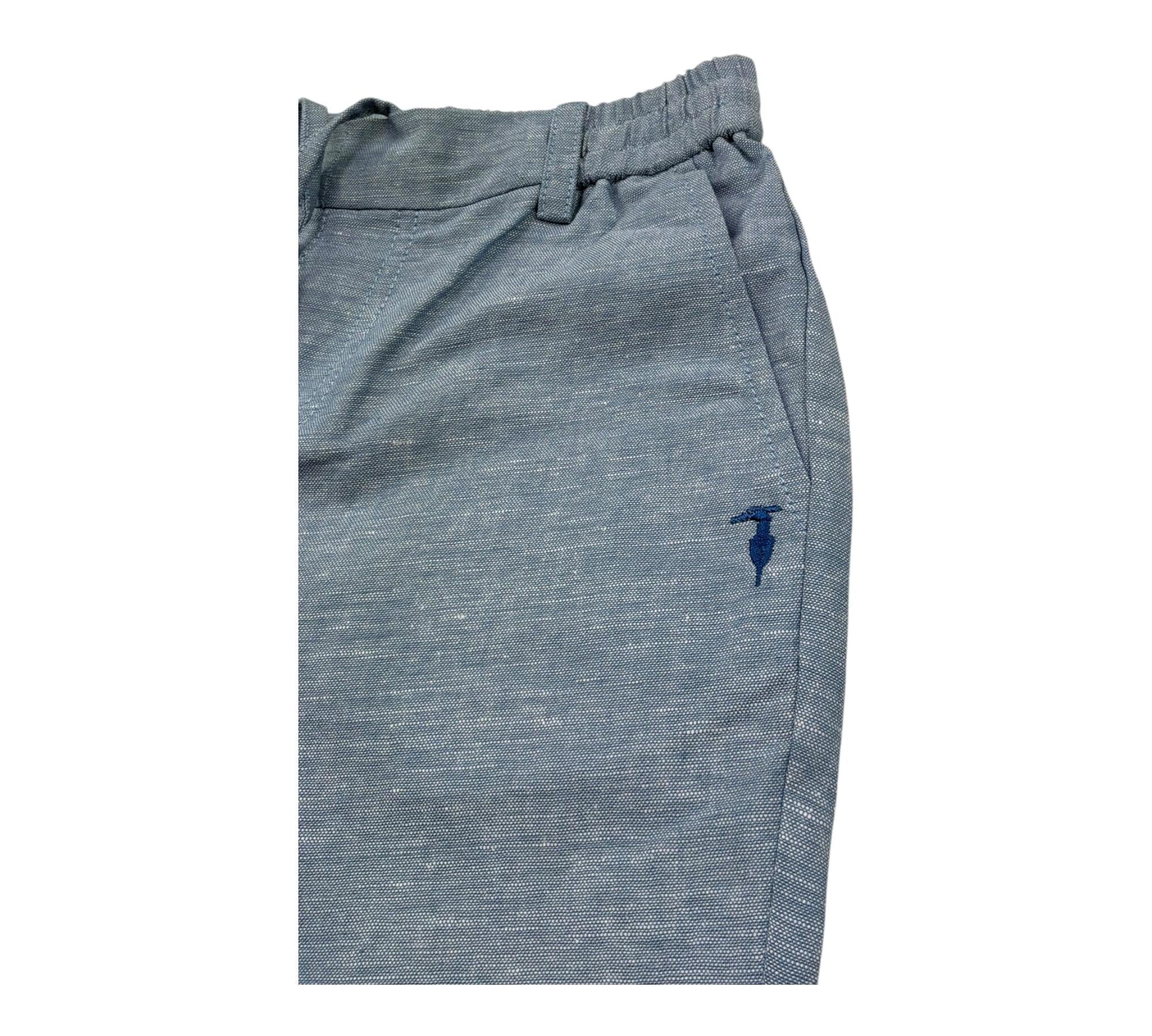 Trussardi Pantalone Tinta Unita con Elastico In Vita per Bambino TBP26067PA AZZURRO TRUSSARDI 