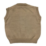 BARCELLINO gilet tinta unita con ricami Beige per Neonato 106518 BEIGE BARCELLINO 