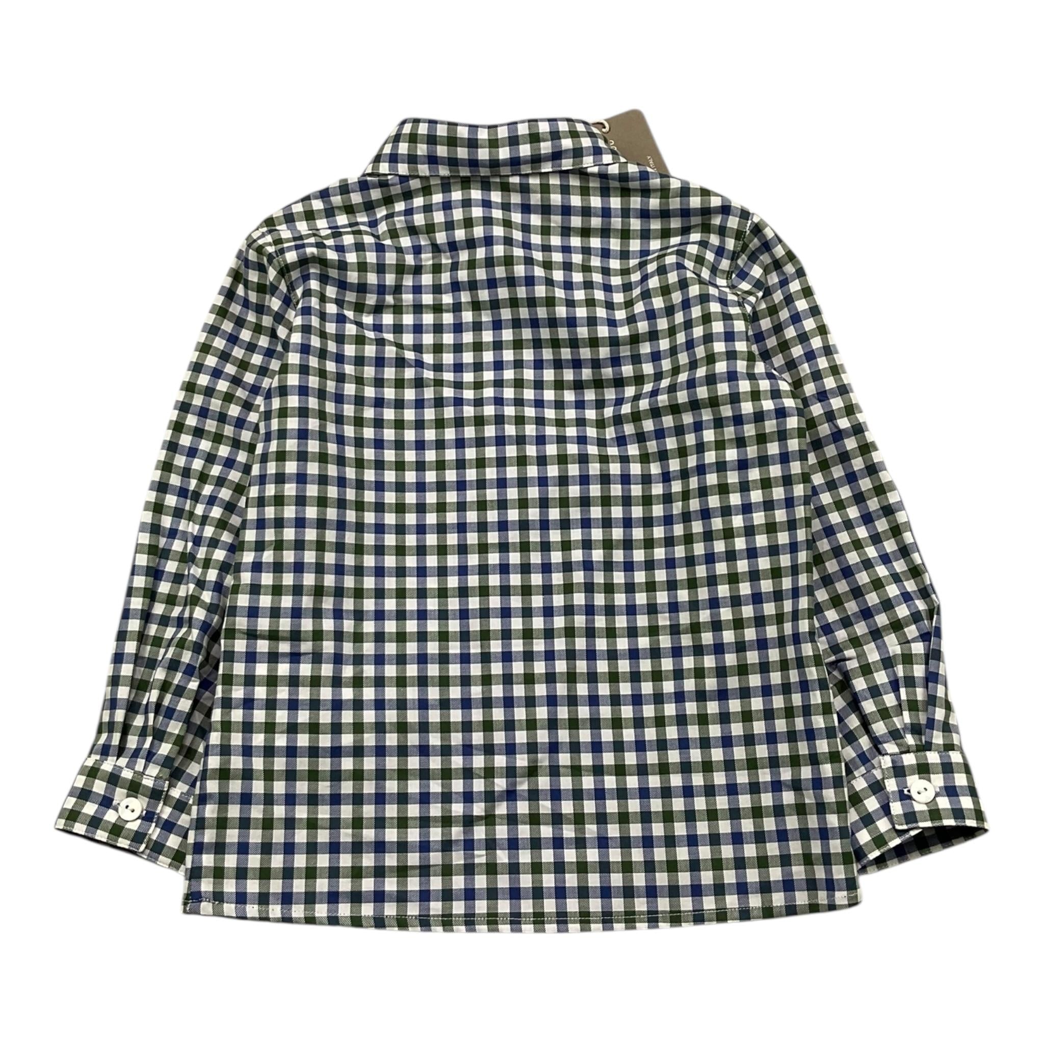 LITTLE BEAR camicia tinta unita con fantasia a quadrettini Bianco per Neonato 7221 BIANCO LITTLE BEAR 